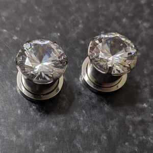 💎 Never worn CZ plugs 00g/10mm 💎